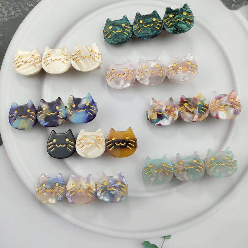 Hand Painted Three Cats Hair Clip – New York Pawsome Pet