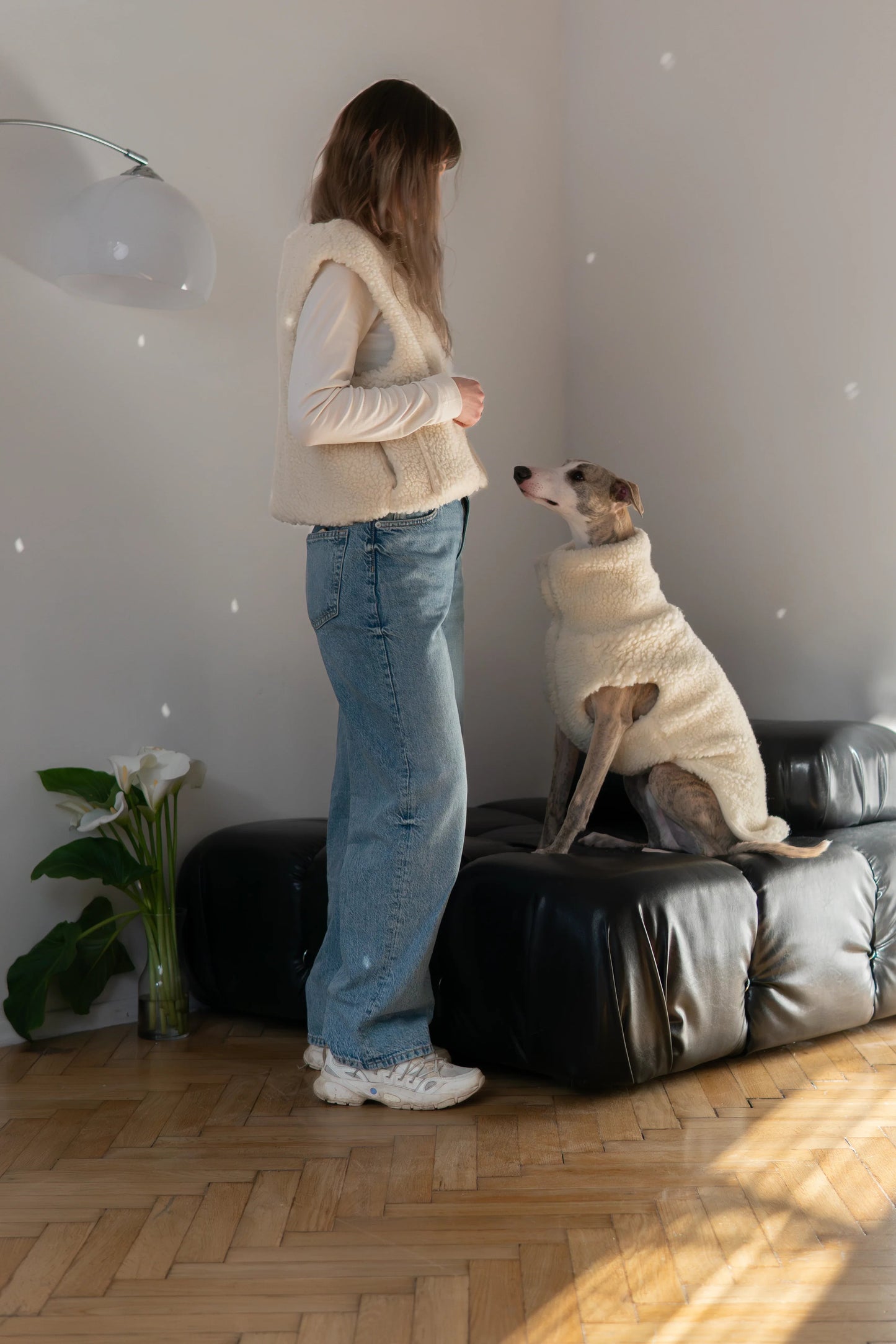 Gilet en laine pour chien - Rose