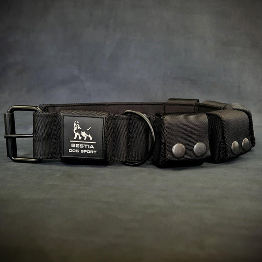 Weighted dog training collar. Large breeds. 5 lbs total. Removable weights.
